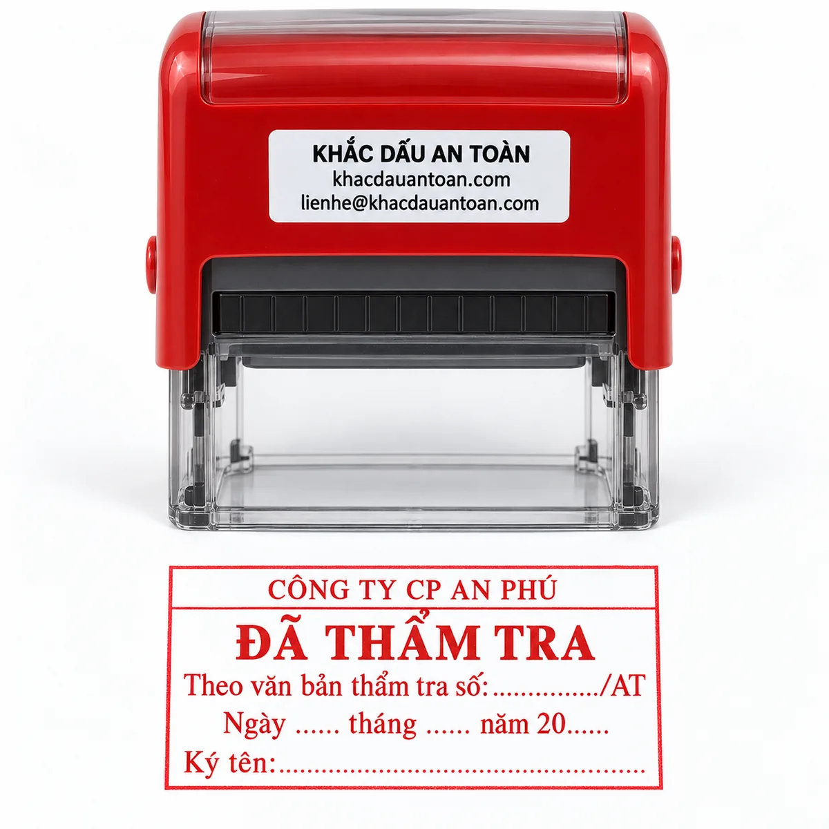 Dấu đã thẩm tra, ảnh sản phẩm 1